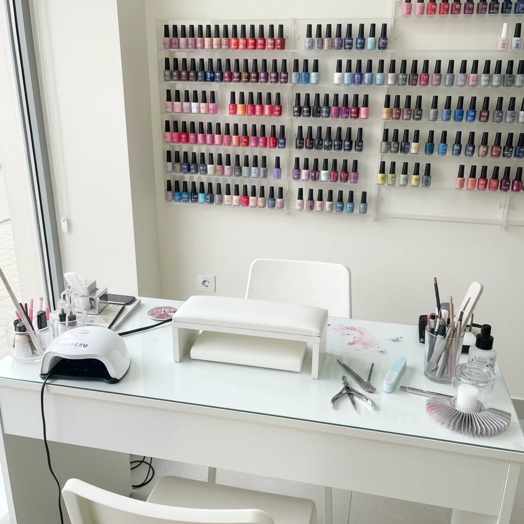 Ilustrační fotografie pro manikúru a pedikúru.